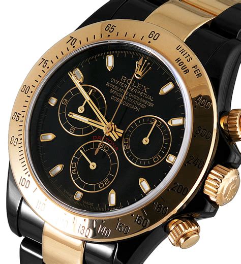 gold rolex black